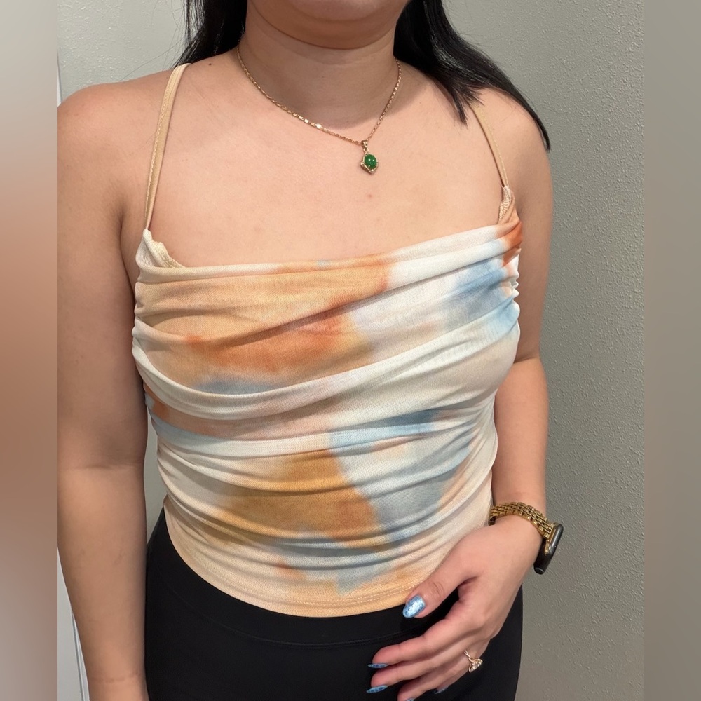 Women's Multicolor Tie-Dye Top